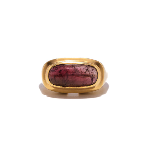 18k Gold Tourmaline Victoria Ring