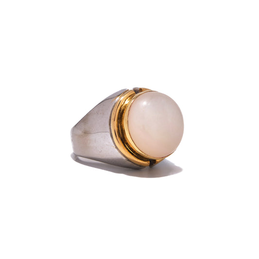 Victoria Moonstone Ring in 18K Gold and Silver