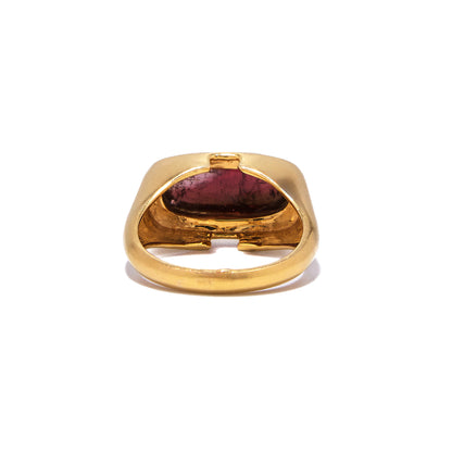 18k Gold Tourmaline Victoria Ring