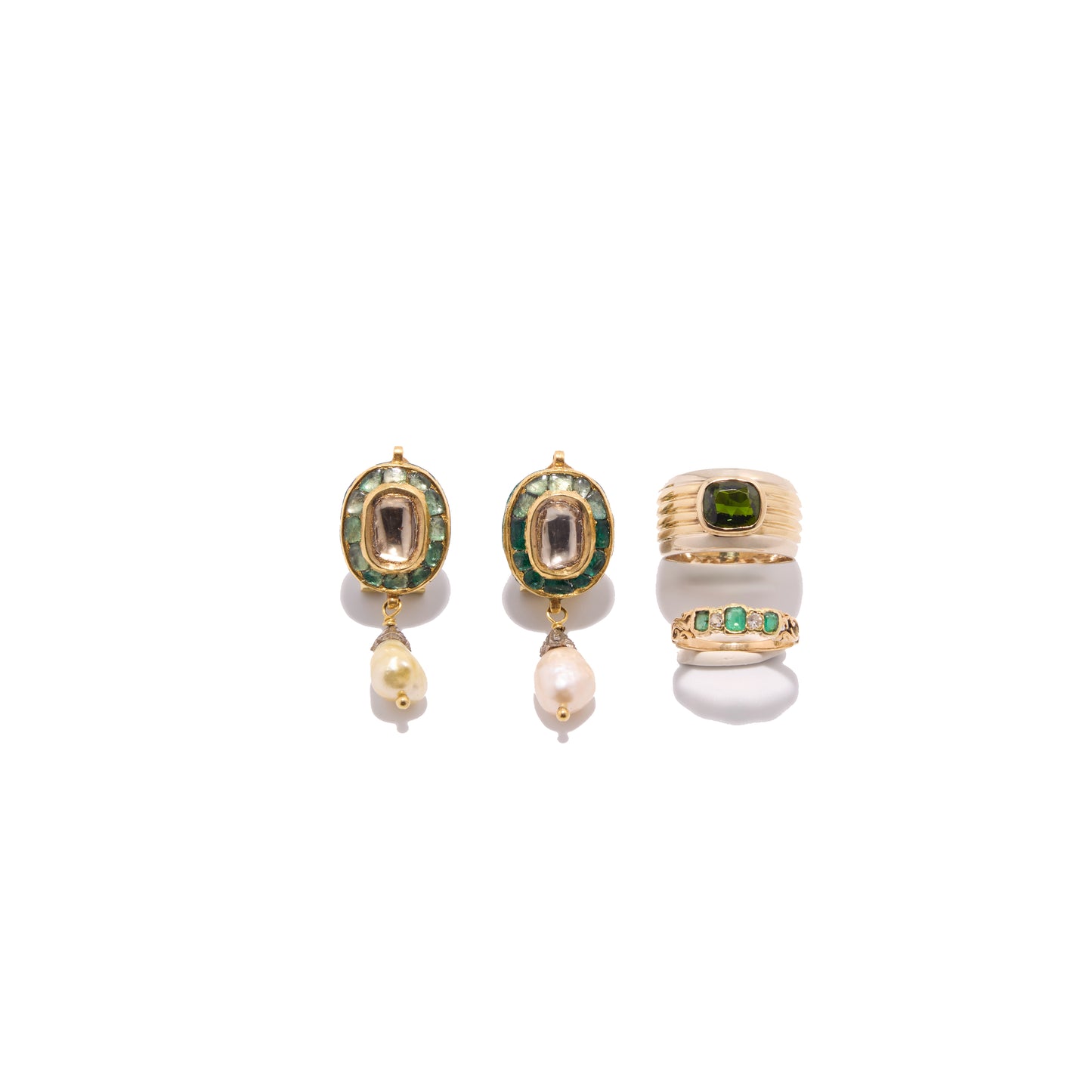 Elegant Emerald & Tourmaline Grace Set